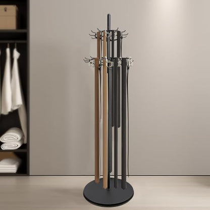 Floor Standing Belt Display Rack, Tie Hook, 66.2in Belt Display Rack, Metal Retail Tie Rack Hanger Organiser for Belt Displays Belt Displays for Bedroom Clothing Store Business