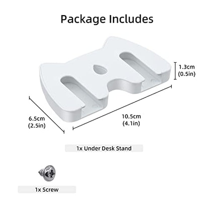 Mcbazel Under Desk Mount for Xbox Series X&S/One X&S/One/ 360, Switch 2/Pro Controller, Table Stand Holder Compatible with Xbox and Switch 2 Controller - White - color: White