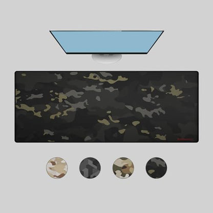 Das Keyboard Large Gaming Mouse Pad Desk Mat with Stitched Edge - Non Slip Base - Waterproof - Premium Cloth Mousepad for Home Work Gaming - Urban Commando Camo - color: Urban Commando Camo
