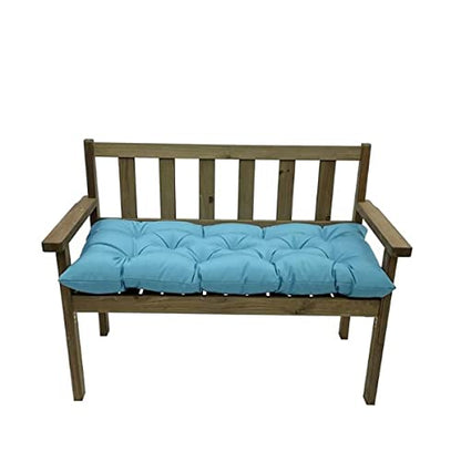 Outdoor Waterproof Bench Cushions Garden Bench Cushion Tufted Chair Pad 20 x 40 in Replacement Seat Pad Cushion Teal - color: Teal