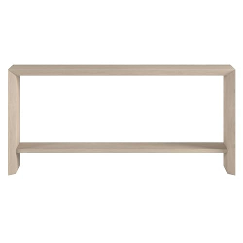 Henn&Hart 64" Modern Farmhouse Console Table, Sofa Table, Beech White - color: Beech White