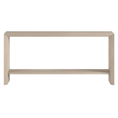 Henn&Hart 64" Modern Farmhouse Console Table, Sofa Table, Beech White - color: Beech White