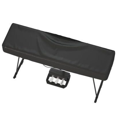 BENVOL 61/88 Keys Piano Cover - Waterproof Dustproof Keyboard Protector with Music Stand Zipper, Adjustable Drawstring, Soft Spandex Fabric for Yamaha, Casio 61/88-Key Digital Pianos (88keys-black) - color: 88keys-black