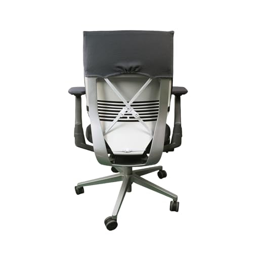 Suitable for Steelcase Gesture Chair Covers (4 Pieces Including armrest Covers) Breathable, Comfortable, and Slip-on (Night Owl Gray) - color: Night Owl Gray