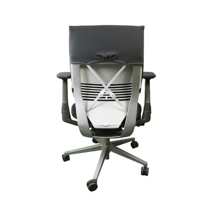 Suitable for Steelcase Gesture Chair Covers (4 Pieces Including armrest Covers) Breathable, Comfortable, and Slip-on (Night Owl Gray) - color: Night Owl Gray