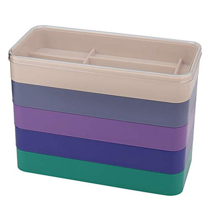 Watch Part Storage Box Watch Parts Keeper, 5 Layers Watch Accessories Organiser Case, Watch Parts Storage Box Watch Tools Storage Container Watchmaker Repair Tool Set(Rectangle)