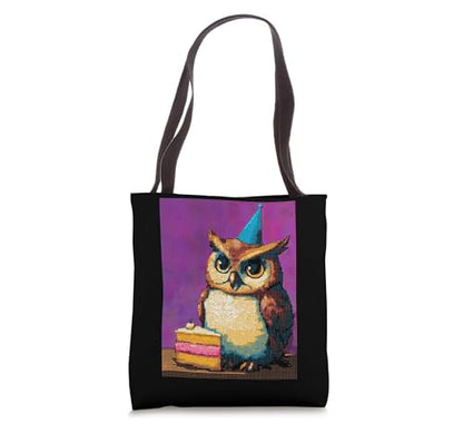 Owl Animal Gamer Birthday Party Design Tote Bag