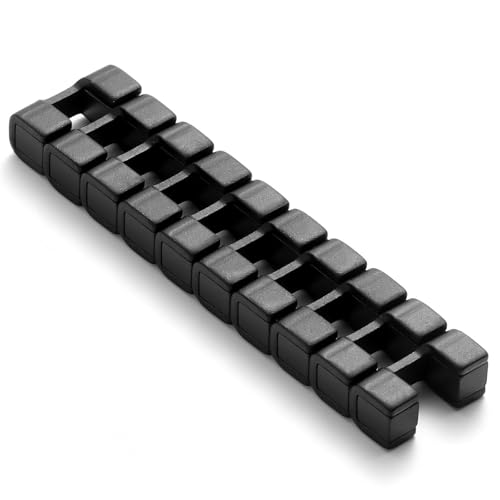 10 Pack Magnetic Cord Organizer Holder, Cable Clips - Strong Magnet Wire Management for Desk, Under Desk, Nightstand, Office, Car, Kitchen, Adjustable - color: BLack
