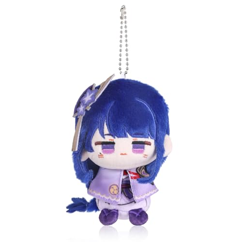 UTIEHD Anime Game GI Character Keychain Pendant, Cute 10cm Collectible Bag Charm, Compact Size for Backpacks and Keys for Fans (RaidenShogun)