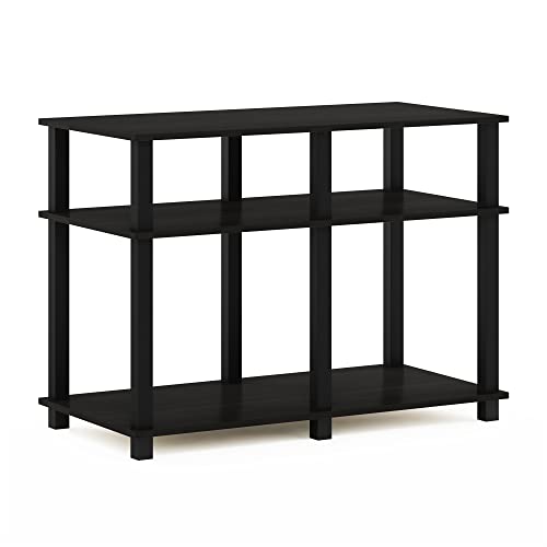 Furinno Romain Turn-N-Tube Stand for TV up to 40 Inch, 40-Inch, Espresso/Black - color: Espresso/Black, size: 40-Inch Plastic Poles
