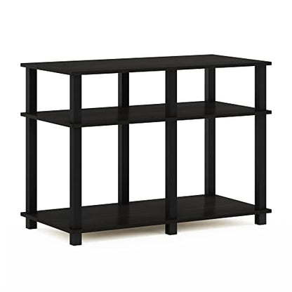 Furinno Romain Turn-N-Tube Stand for TV up to 40 Inch, 40-Inch, Espresso/Black - color: Espresso/Black, size: 40-Inch Plastic Poles