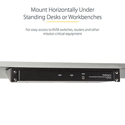 StarTech 1U Vertical Wall-Mount Patch Panel Rack, 125lb, TAA (RK119WALLV) - size: 1U