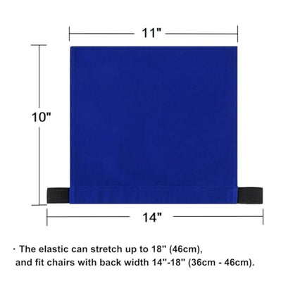 Aspire Reserved Chair Covers with Elastic, Stretchable Reserved Seating Signs for Recliner Chair, Sofa Reserved Headrest Cover - color: Blue, size: 1 pack