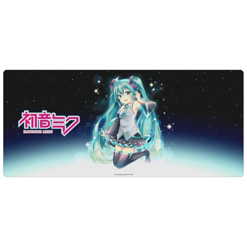 Head Case Designs Officially Licensed Hatsune Miku Night Sky Graphics 37.4 x 15.75 x 0.16 inches (900 x 400 mm) - XL Gaming Office Desk PC Keyboard Mouse Mat Pad - color: Night Sky, size: 37.4" x 15.8"