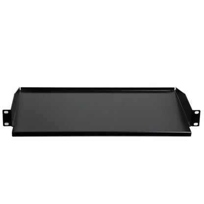 AEONS 1U Universal Server Shelf Rack Mount Cantilever Center Mount Shelf 19" Server -10“ Depth Fixed Server Rack Cabinet Solid Shelf Black 2-Pack - style: 1U-10" Solid