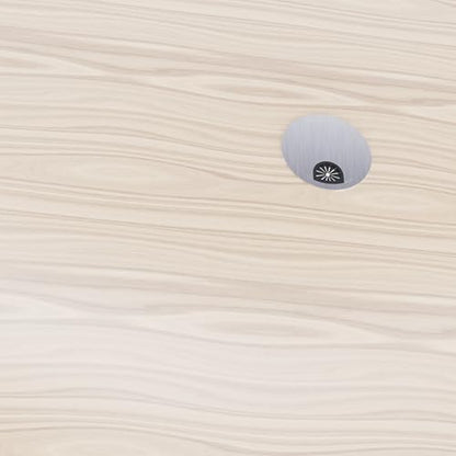 Desk Grommet 2-3/8 Inch 60mm, Zinc Alloy Computer Desk Wire Hole Cover, Office Desktop Cord Cable Hole Metal Ring, Brushed Silver - size: 2-3/8" Brushed Silver