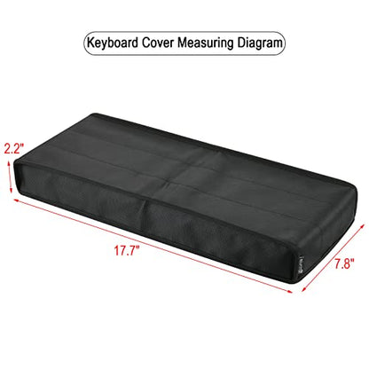 Keyboard Dust Cover, Covers Standard Size PC Keyboards, 1680D Nylon Anti-dust and Waterproof Keyboard Protector Cover Case (17.7 x 7.8 x 2.2 Inch, L)