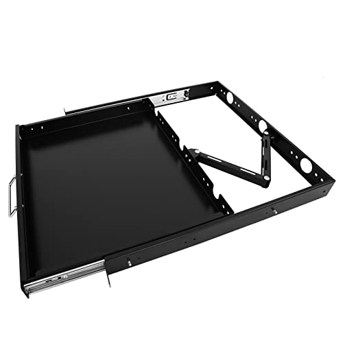 1U Rack Mount Sliding Keyboard Tray