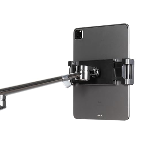 Gator Frameworks 5-in-1 Mobile Content Creator Streaming Stand with Wheeled Tripod Base – Includes Smartphone, Tablet, Laptop Clamps, Ring Light, and More! (GFW-STREAMSTAND-W) - style: Rolling Base