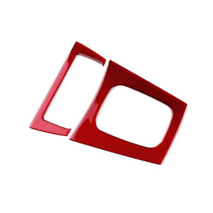AIRSPEED for Subaru Impreza 2005 2006 2007 Gear Shift External Frame Cover Carbon Fiber Center Console Interior Trim Accessories, Red - color: Gear Shift External Frame Red