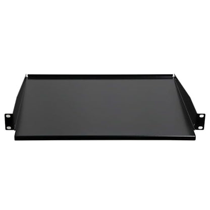 Aeons 1U 19-inch Universal Server Shelf Rack Mount Cantilever Center Mount Shelf 15" Deep, Fixed Server Rack Cabinet Solid Shelf Black 2-Pack - style: 1U-15" Solid