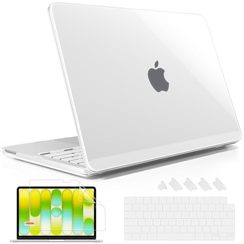 May Chen for MacBook Neo 13 inch Liquid Retina Display ((2026 Release A3404), Slim & Lightweight Protective Case with Screen Protector&Keyboard Cover&Dust Plug, Crystal Clear - color: Crystal Clear