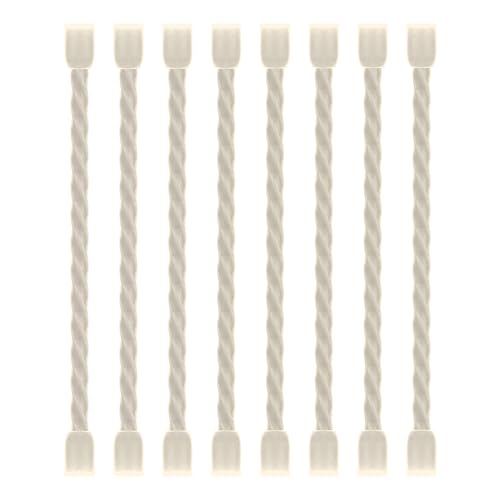 8PCS Silicone Cable Ties 4 Inch Reusable Twist Ties Steel-Core Cable Tie Straps Organizer All Purpose Bendable Cord Tie for Indoor Outdoor Bundling Holding Securing and Wrapping Cables (White) - color: White, size: 4-Inch (8PCS)