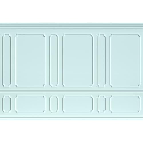 5x3ft Mint Green Room Interior Wall Backdrops for Photoshoot Classic Style Wall Empty Room Photo Background European Banner Backdrop Decor Photo Booth Birthday Party Supplies Wedding Props - color: mint green, size: 5x3ft