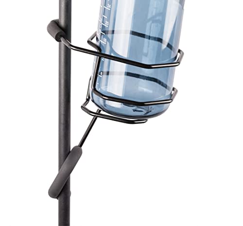 Mic Stand Large Drink Holder - Microphone & Cymbal Pole Mount for Nalgene Water Bottle Mason Jar Atlas Coffee Thermos Contigo Travel Mug - Black Heavy Duty Studio Quality Made in USA - String Swing - color: Extra Large