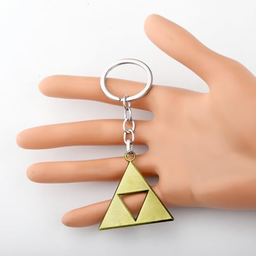 PLITI Video Game Inspired Gift Video Game Lover Gift Triangle Symbol Keychain For Gamer - color: Triangle Ky