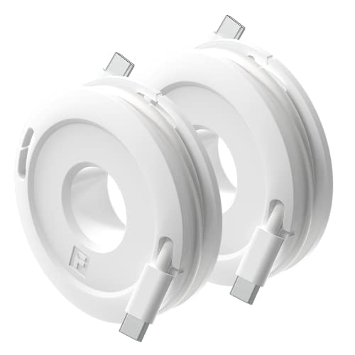 Side Winder Mini and Max Headphone, Earbud and Charging Cable Winder and Organizer Perfect for Wrapping Earbuds and Cords for Travel and Organization 2-Pack (White, Max) - color: White, size: Max