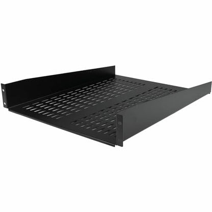 StarTech.com 2U Server Rack Shelf - Universal Vented Rack Mount Cantilever Tray for 19" Network Equipment Rack & Cabinet - Heavy Duty Steel - Weight Capacity 50lb/23kg - 22" Deep Shelf (CABSHELF22V) - size: 22"