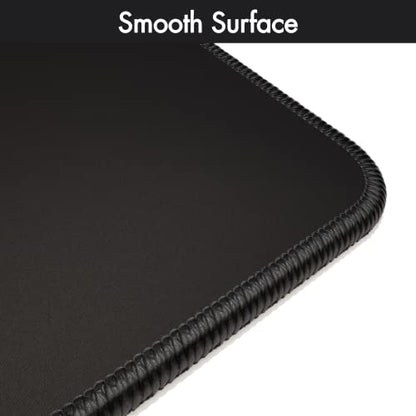 Gamer Boss - Gaming Mouse Pad - 48 x 24 Inches - 4mm Thick with Stitched Edges, Non-Slip Rubber Base, Premium Cloth Mousepad, Desk Mat for Laptop, Keyboard, Computer & PC (Mega, Black) - color: Black, size: 48" x 24"