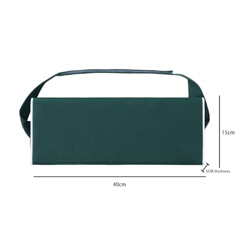 Enipate Outdoor Chaise Lounge Head Pillow, Pack of 2 Water Resistant Headrest Pillows with Elastic Band for Pool Patio Chairs - color: Green