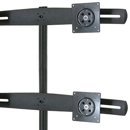 Ergotron – DS100 Quad Monitor Stand for Desk, Four Monitor VESA Mount – for 4 Monitors Up to 24 Inches, 0 to 31 lbs Each - style: 4 Screen