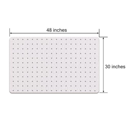 Plastic Office Chair Mat for Carpeted Floors, 2 Pack Heavy Duty Floor Mat,Eco-Friendly Series Studded Carpet Desk Chair Mats-30'' x 48'' (30 inches X 48 inches X 2 PCS- NO Lip) - size: 30 inches X 48 inches X 2 PCS- NO LIP