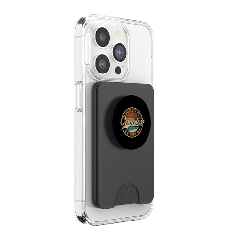 Worlds Best Creator | Vlogger Influencer | Blogger PopSockets PopWallet for MagSafe - style: Magnetic PopWallet