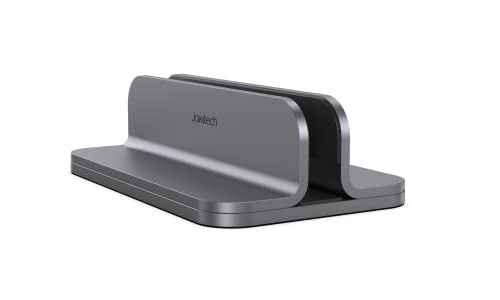 JOKItech Aluminum Laptop Vertical Stand Organizer, Sturdy Laptop Computer Holder Desktop Stand Compatible with new Retina Apple MacBook Pro/Air/Neo, Mac mini & iPad Pro - Spacegrey - color: Spacegrey