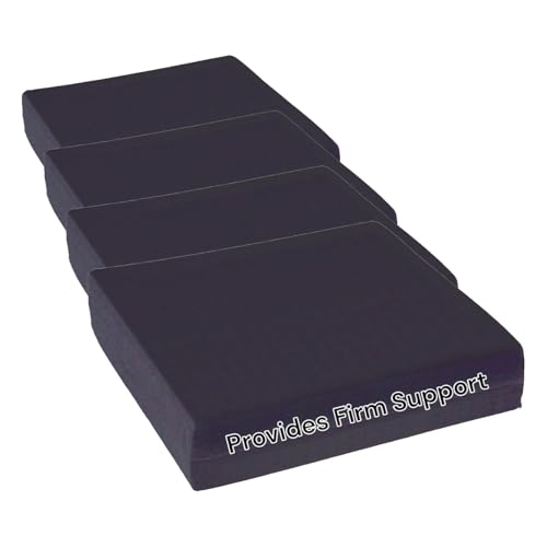 Essential Medical Supply Rehab 1 Cushion with Higher Density for Additional Support, 18 Inch X 16 Inch X 2 Inch (Pack of 4) - size: 18x16x2 Inch (Pack of 4)