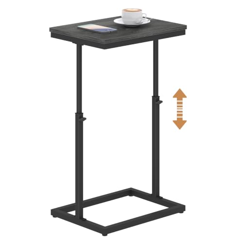 TUTOTAK End Table, Side Table, Tall Couch Table, Sofa Table, Living Room, Bedroom,Grey TB01BY083P - color: Grey, size: 1 Pack, style: Large