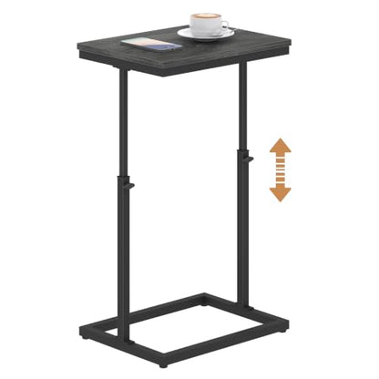 TUTOTAK End Table, Side Table, Tall Couch Table, Sofa Table, Living Room, Bedroom,Grey TB01BY083P - color: Grey, size: 1 Pack, style: Large