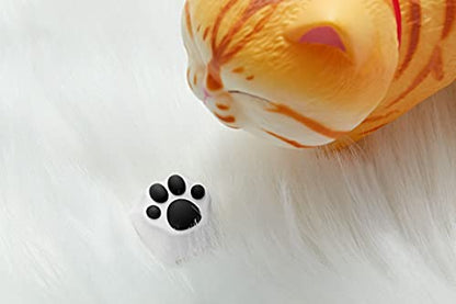 SYA ZOMOPLUS Cute Cat-Claws Keycap - 3D Model OEM Profile Custom Key Caps for Cherry MX Switches Mechanical Gaming Keyboard - Catpaw ESC-Key (WhiteGray-1pcs) - color: WhiteGray-1pcs