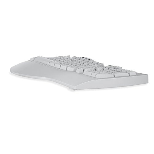 Perixx PERIBOARD-512W Periboard-512 Ergonomic Split Keyboard - Natural Ergonomic Design - White - Bulky Size 19.09"X9.29"X1.73", US English Layout - color: White
