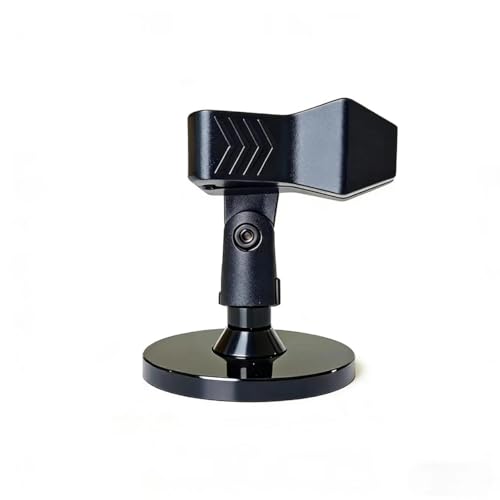 Microphone Holder,Lectern Mic Stand, Podium Mic Mount,Flexible Gooseneck 6 Inch With Universal Clip, Black, 100mm Heavy Mic Plate