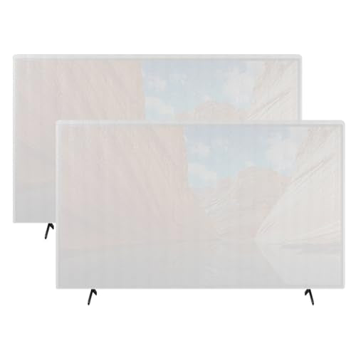2 Pack Foam Flat Screen TV Cover for Moving Fits Up to 65''W x 36''H TV Display Screen Protector for Protection During House Moving, Storing, Painting or Home Renovation Packing Cushioning Supplies - size: 65'' x 36''-2Pack