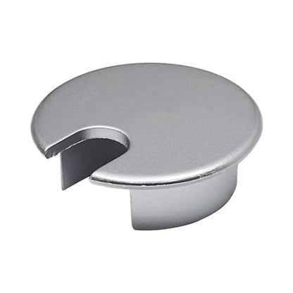 Desk Grommet 1-3/8" (35 mm), Desk Cord Hole Cover, Cable Grommet Metal Zinc Alloy Materilal, Desk Hole Grommet for Office and Home Table Cable, Detachable Cable Cord Organizer (Matte Silver 1 Pcs) - size: 1-3/8" (35 mm), style: Matte Silver
