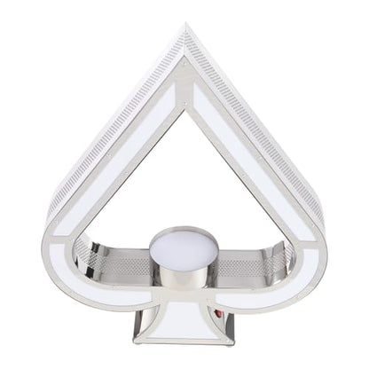 LED Lighted Liquor Bottle Display Shelf Ace of Spades Bottle Display Stand with Remote Control 7 Color Adjustable Glowing Wine Bottle Display LED Champagne Bottle Presenter for Bar Nightclub Party - color: Silver-ace of Spades