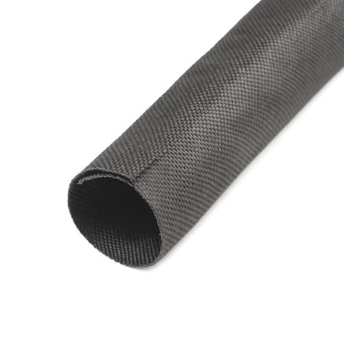 MGI SpeedWare Woven Mesh Split-Sleeve Wire Loom for High-Temperature Automotive Harness and Home Cable Management - 25 feet (1") - size: 1"