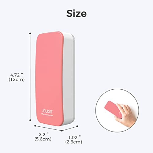 loukin Magnetic Dry Erase Eraser, Whiteboard Eraser, Glass Board Remover, 3.4 fl oz Whiteboard Cleaner Included, for Classroom, Home and Office Use (Pink) - color: Pink-1 Pack