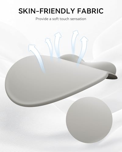 Mouse Pad with Wrist Rest, Ergonomic Mouse Pads for Desk, Office Non-Slip Mousepad with Gel Wrist Support(Light Gray, 10.6''L x 9''W) - color: Light Grey